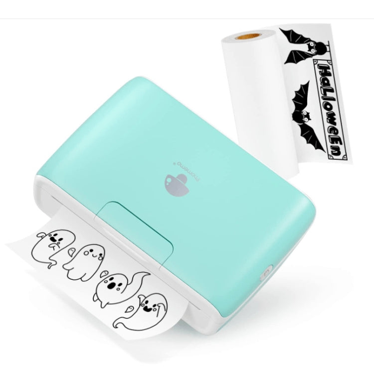 Phomemo M04S Thermal Printer Support 4 Inch Printing Width 300dpi Bluetooth Inkless Printer(Geen)