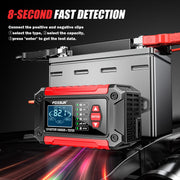FOXSUR Cars Motorcycles 12V Lithium Cattery Charger With Battery Detection(EU Plug)