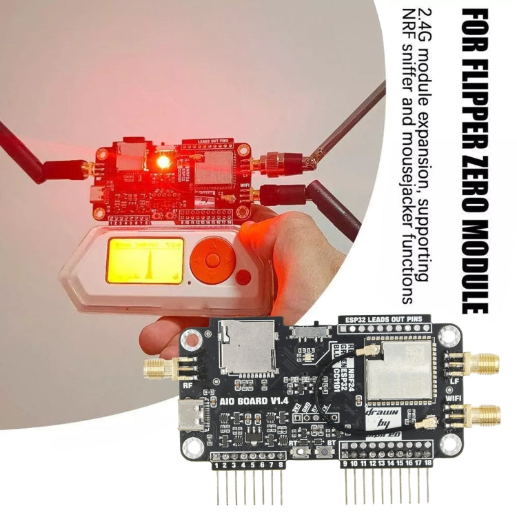 3 In 1 WIFI NRF24+ESP32 Multi-Function Expansion Module(For Flipper Zero)