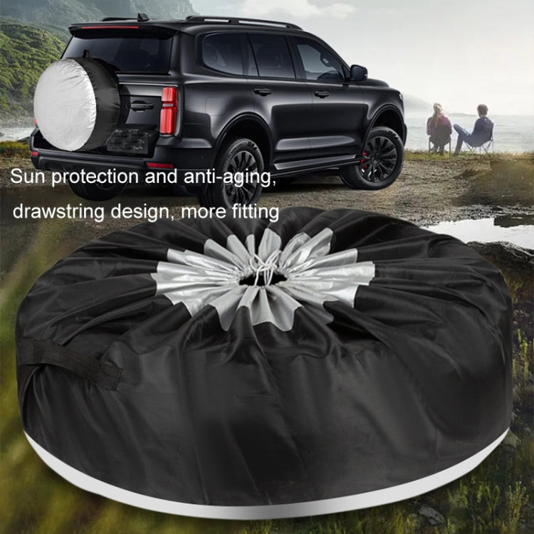 80x47cm 210D Oxford Cloth Car Water-resistant Dirt-resistant Tire Protective Cover