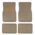 4pcs /Set Universal Car Foot Mats PVC Flocking Pads(Beige) - Floor Mats by PMC TechLife | Online Shopping South Africa | PMC TechLife | Buy Now Pay Later Mobicred
