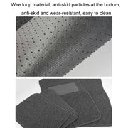 4pcs /Set Universal Car Foot Mats PVC Flocking Pads(Black)