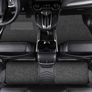 4pcs /Set Universal Car Foot Mats PVC Flocking Pads(Black)