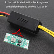 Adapter DC 5.5 x 2.5mm To Hard Disk Power Supply Cable, Model: One To Three SATA