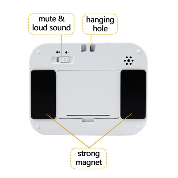 YS LED Rotating Timer IlSent Kitchen Time Manager(White)