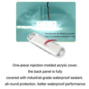 6pcs 12-Bead LED Flashing Warning Lights Motorcycle RV Signal Lights(Red Light)