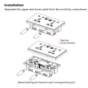 Graffiti Smart Socket With Switch USB+Type-C Dual Port Remote Control Socket, UK Plug, Style: ZigBee White