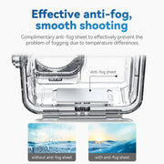 For DJI Osmo Action 3 / 4 TELESIN OA-WTP-003 45m Water-resistant Shell Sealed Diving Case