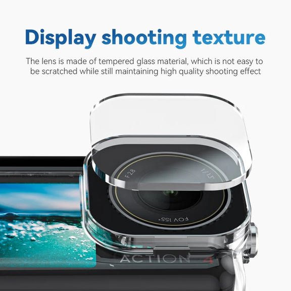 For DJI Osmo Action 3 / 4 TELESIN OA-WTP-003 45m Water-resistant Shell Sealed Diving Case