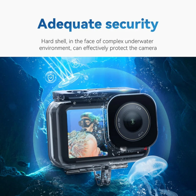 For DJI Osmo Action 3 / 4 TELESIN OA-WTP-003 45m Water-resistant Shell Sealed Diving Case