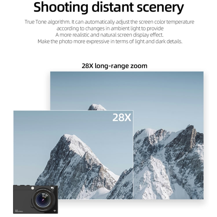 High-Definition CCD Digital Camera 64 Million WiFi Card Camera, Color: Black + Fill Light