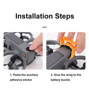 For DJI Avata 2 CQT Adhesive Airflow Cutting Flight Tail for Drones(Black)