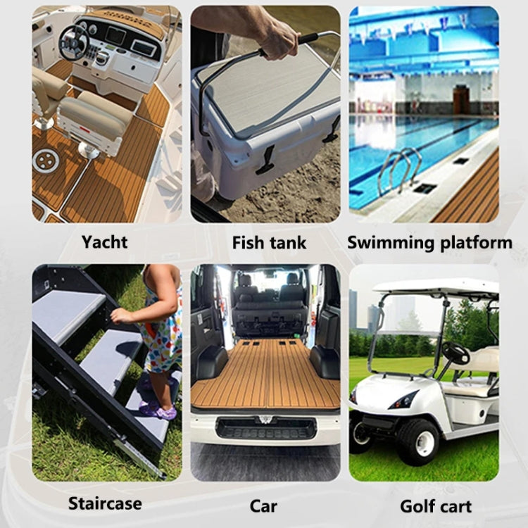240x45x0.6cm Yacht RV Modification Imitation Teak Floor EVA Anti-slip Mat