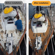 240x60x0.6cm Yacht RV Modification Imitation Teak Floor EVA Anti-slip Mat