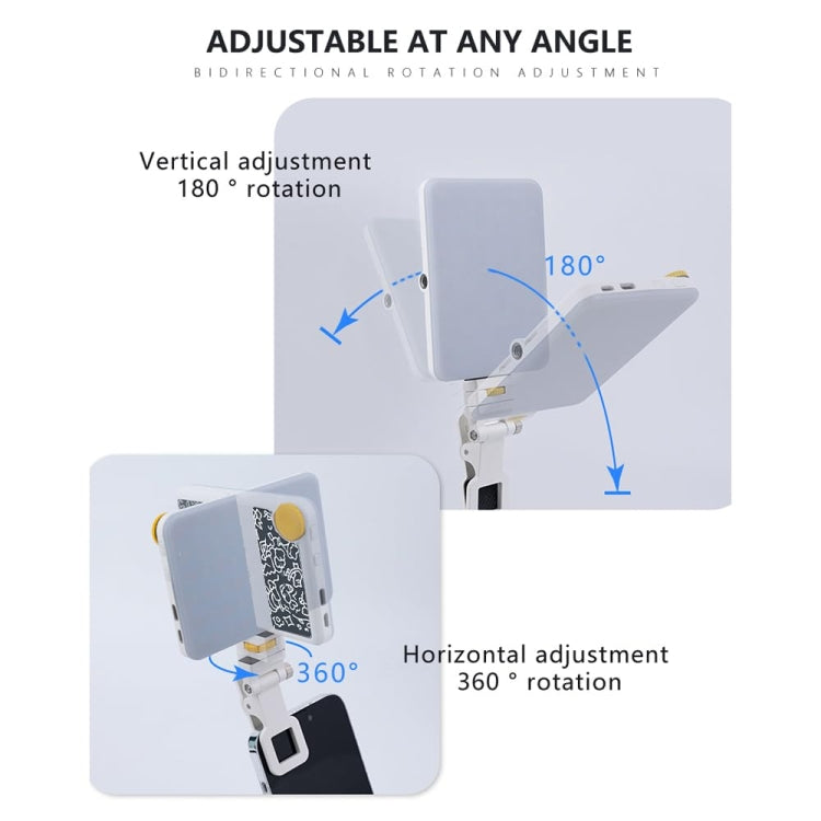 60 LEDs Rechargeable Clip Fill Light With Front & Back Clip Adjusted 3 Light Modes For Phone, Spec: B Type Blue