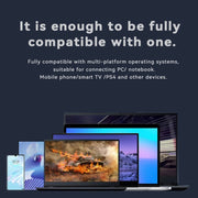 RGB NVME + SATA Blueendless M.2 Dual-Slot Hard Drive Base Solid State Hard Drive Box, US Plug