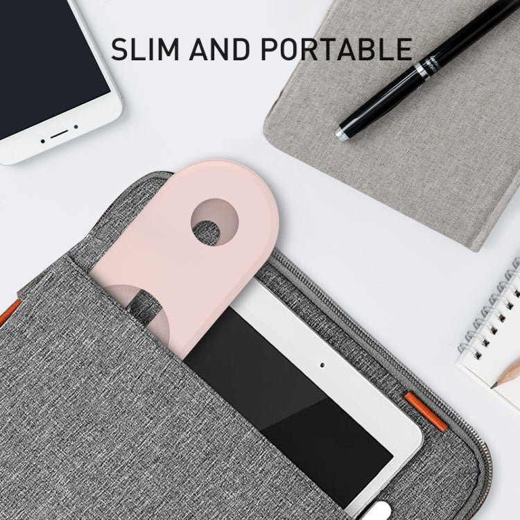 For Apple Watch / iPhone AhaStyle PT135 2 In 1 Silicone Wireless Charging Base(Grey)