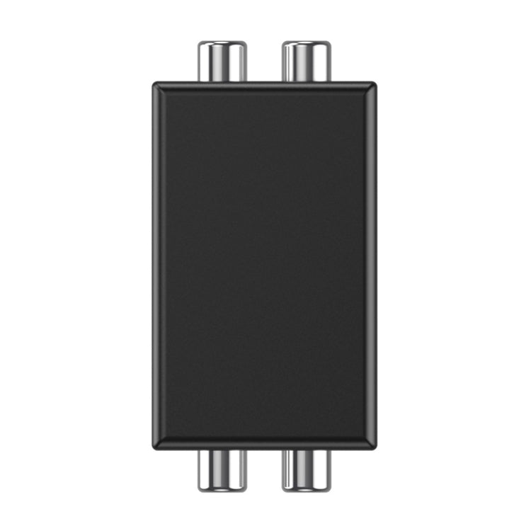 RCA Audio Ground Loop Isolator Anti-Interference Noise Reducer Eliminate Current Sound Bluetooth Receiver(Square)