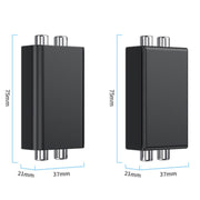 RCA Audio Ground Loop Isolator Anti-Interference Noise Reducer Eliminate Current Sound Bluetooth Receiver(Square)