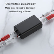 RCA Audio Ground Loop Isolator Anti-Interference Noise Reducer Eliminate Current Sound Bluetooth Receiver(Square)