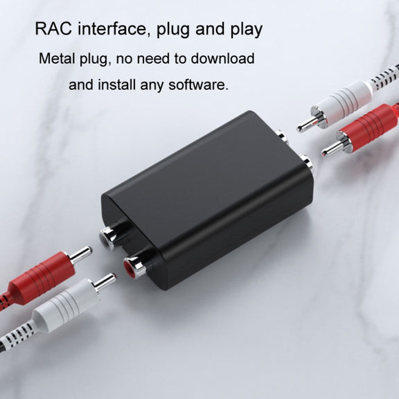 RCA Audio Ground Loop Isolator Anti-Interference Noise Reducer Eliminate Current Sound Bluetooth Receiver(Square)