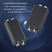 RCA Audio Ground Loop Isolator Anti-Interference Noise Reducer Eliminate Current Sound Bluetooth Receiver(Square)