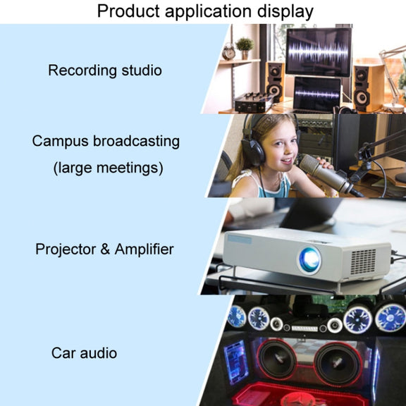 RCA Audio Ground Loop Isolator Anti-Interference Noise Reducer Eliminate Current Sound Bluetooth Receiver(Square)