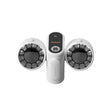 HX-157 Double-head Digital Display Waist-mounted Fan with Emergency Lighting Function(White) - Electric Fans by PMC TechLife | Online Shopping South Africa | PMC TechLife | Buy Now Pay Later Mobicred