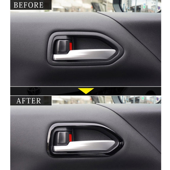 For Toyota 2022 VOXY/NOAH 90 Series Right-hand Drive Door Handle Patch Frame(Matte Silver)