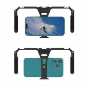 Universal Mobile Phone Gimbal Handle Stabilizer Aluminum Alloy Folding Rabbit Cage