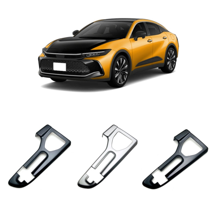 For 2023 Toyota Crown Center Control Gear Decorative Bright Frame, Size: Right-hand Drive(Carbon Fiber)