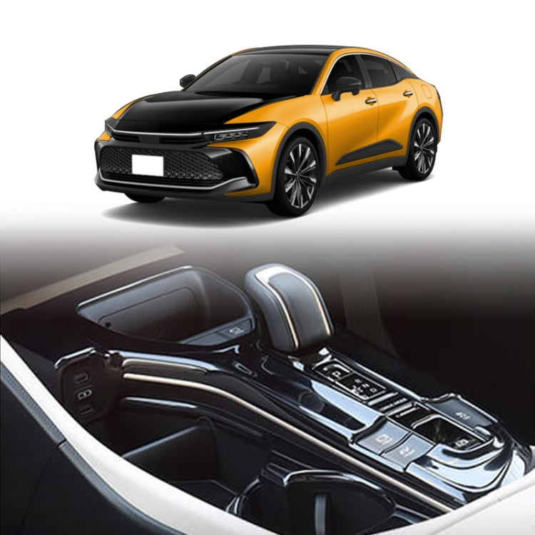 For 2023 Toyota Crown Center Control Gear Decorative Bright Frame, Size: Right-hand Drive(Carbon Fiber)