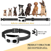 1 Drag 1 Pet Electronic Fence Wireless Stop Barker Outdoor Dog Collar Remote Control Dog Trainer(White)