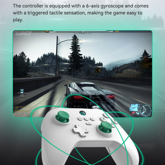 Z03 Wireless Bluetooth Game Controller For Switch / IOS / Android / PC / PS3 / PS4, Spec: White+Bracket