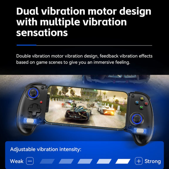 BSP-D10 Wireless Stretch Game Controller for Switch / Android / IOS / PC / PS3 / PS4(Black)