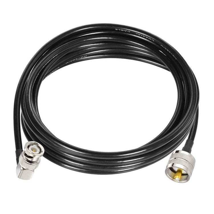 8m BNC Male Right Angle To UHF PL259 Male RG58 Coaxial Cable