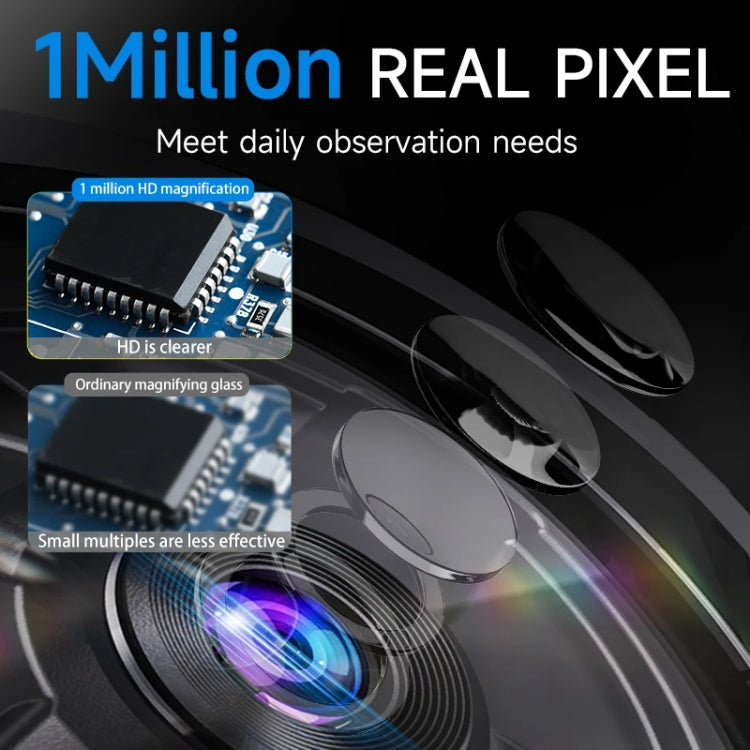 Digital Microscope Handheld High-Definition Electronic Magnifier(Black)