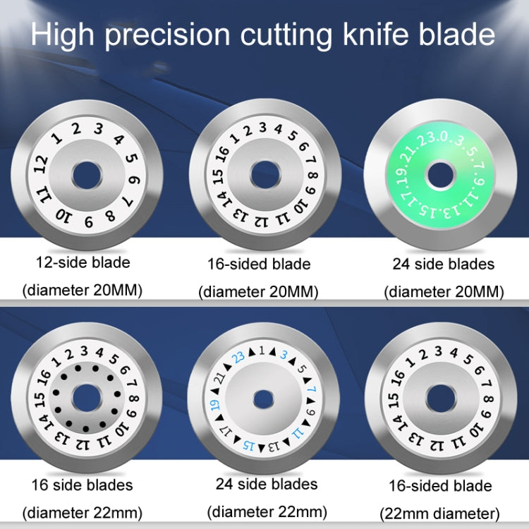 22mm 24 Rotating Surface Fiber Optic Cutting Knife Replacement Tungsten Steel Blade
