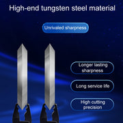 22mm 16 Rotating Surface With Hole Fiber Optic Cutting Knife Replacement Tungsten Steel Blade
