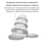 Noise Canceling Sleeping Earplugs Triple Layer Soundproofing Silicone Swimming Earplugs(Black)