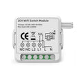 2CH WiFi Smart Switch Module For Alexa / Google Home / Tuya Smart Life APP - Smart Switch by PMC TechLife | Online Shopping South Africa | PMC TechLife | Buy Now Pay Later Mobicred