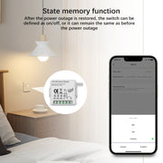 1CH  WiFi  Smart Switch Module For Alexa / Google Home / Tuya Smart Life APP