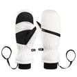 Winter Padded Ski Gloves Outdoor Windproof Warm Sports Gloves, Size: L(White) - Safety Gloves by PMC TechLife | Online Shopping South Africa | PMC TechLife | Buy Now Pay Later Mobicred