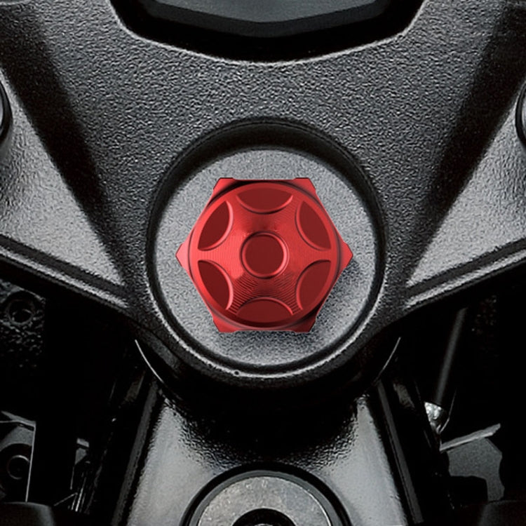 Motorcycle Light Bee Uplink Screws Uplink Modification Screws Decorative Cover(Red)