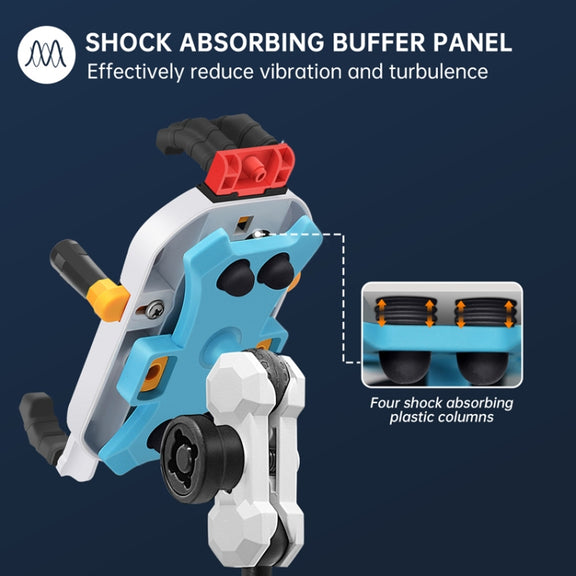 Colorful Motorcycle Shock-absorbing Navigation Mobile Phone Holder(Handlebar Model)