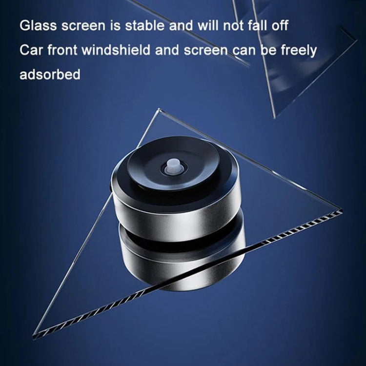 Car Suction Cup Dashboard Magnetic Support Bracket Cell Phone Navigation Mount(Silver)
