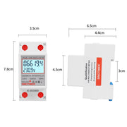 SINOTIMER  DDS6619 80A 230V Din Rail Single Phase Energy Meter Voltage Current Power Meter With Backlight
