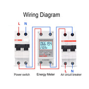 SINOTIMER  DDS6619 80A 230V Din Rail Single Phase Energy Meter Voltage Current Power Meter With Backlight