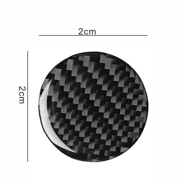 10pcs Car Modification Protection Keyhole Anti-Blocking Sticker(Carbon Fiber Black)