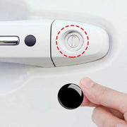 10pcs Car Modification Protection Keyhole Anti-Blocking Sticker(Light Black)